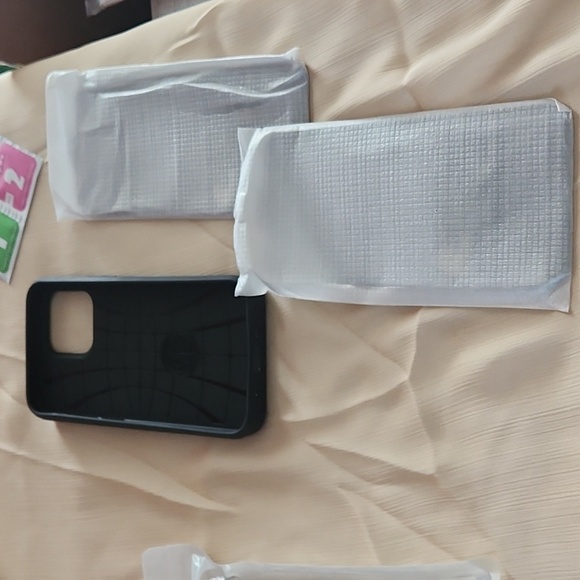 iPhone 15 pro max phone case with sliding wallet and screen protectors Dark blue - Picture 2 of 7